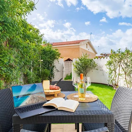 1' From The Sea, With Garden In * Cagliari